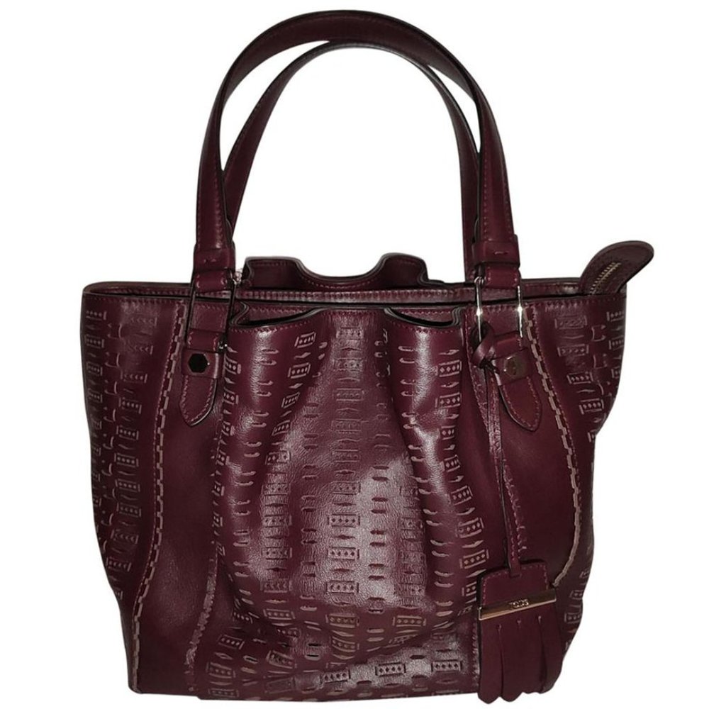 Tod's Flower Small Lazer Perforated Leather Bag